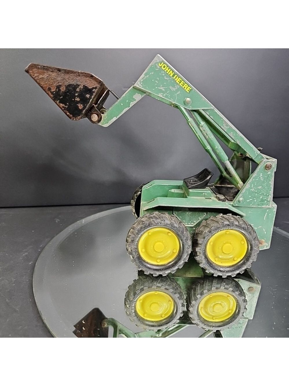 Vintage ERTL John Deere 1/16 Diecast Skid Steer Loader Missing Pieces READ